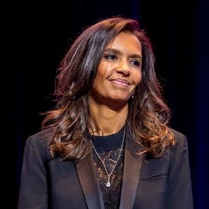 Karine Le Marchand - Meeting de solidarité avec le peuple iranien "Iran, silence on tue !" à la Maison de la Chimie à Paris le 9 février 2026. © Vicenzo Arnone/Bestimage