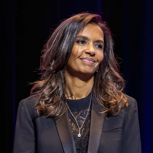 Karine Le Marchand - Meeting de solidarité avec le peuple iranien "Iran, silence on tue !" à la Maison de la Chimie à Paris le 9 février 2026. © Vicenzo Arnone/Bestimage
