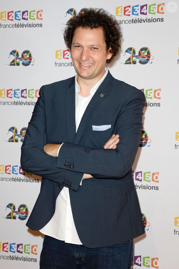 Eric Antoine au photocall de France Télévisions, pour la présentation de la nouvelle dynamique 2016-2017, à Paris, le 29 juin 2016.
© Guirec Coadic/Bestimage
