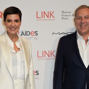 Cristina Cordula et son mari Frédéric Cassin - 8ème édition du Dîner Link pour Aides au Pavillon Cambon à Paris, le 11 décembre 2017. © Coadic Guirec/Bestimage