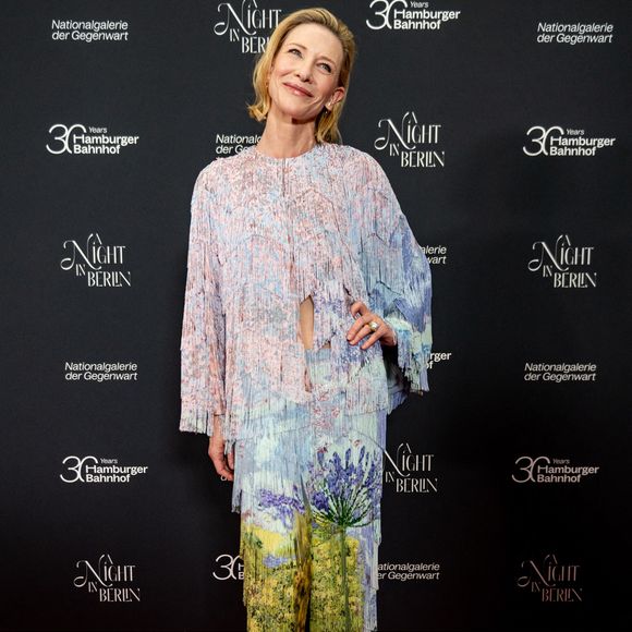 14 mars 2026, Berlin : l'actrice Cate Blanchett assiste au gala « A Night in Berlin » organisé pour célébrer le 30e anniversaire du Hamburger Bahnhof. Photo de Fabian Sommer/DPA/ABACAPRESS.COM