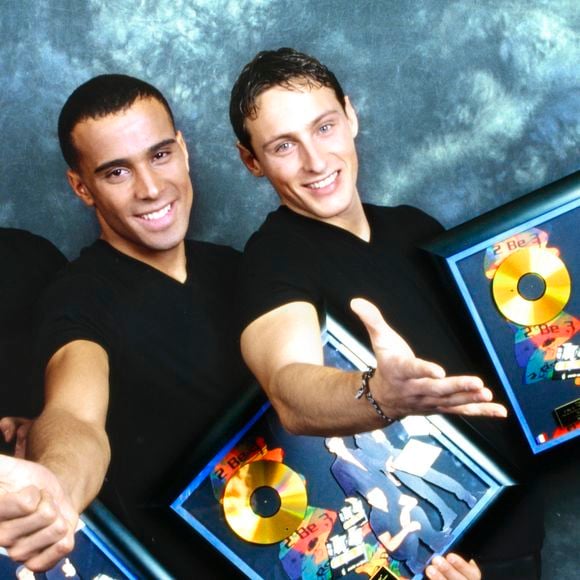 Archives - Adel Kachermi, Filip Nikolic et Frank Delay du groupe "2Be3" (Boy's band).1997. © Cédric Perrin / Bestimage