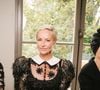 Adriana Karembeu au front row du défilé de mode Yanina Couture Collection Haute Couture Automne/Hiver 2026-2027 lors de la Fashion Week de Paris (PFW) au Pavillon Gabriel, France, le 7 juillet 2026. © Sam Delpech/Bestimage