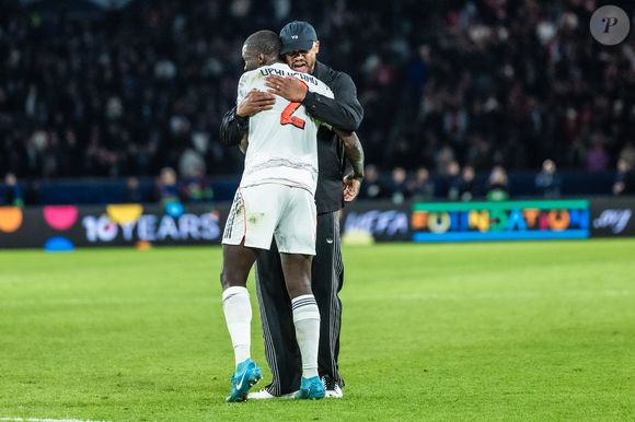 Dayot Upamecano et Vincent Kompany - Match de Ligue des Champions entre le PSG contre le Bayern de Munich (1-2) au Parc des Princes à Paris le 4 novembre 2025. © Cyril Moreau/Bestimage