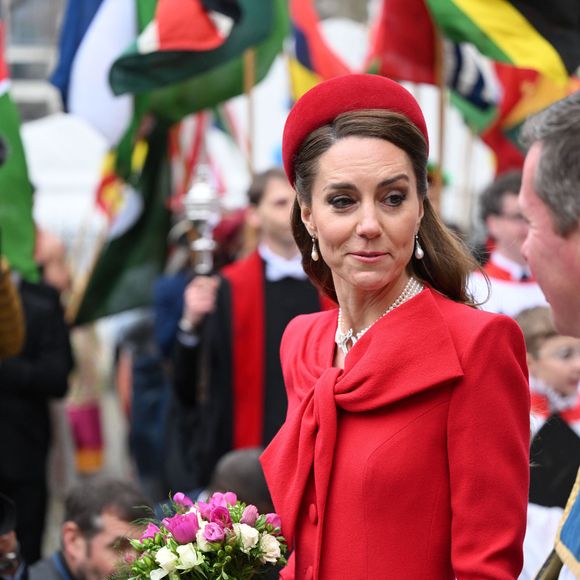 Catherine (Kate) Middleton, princesse de Galles - La famille royale britannique célèbre le 76ème Commonwealth Day à l'abbaye de Westminster à Londres, le 10 mars 2025.