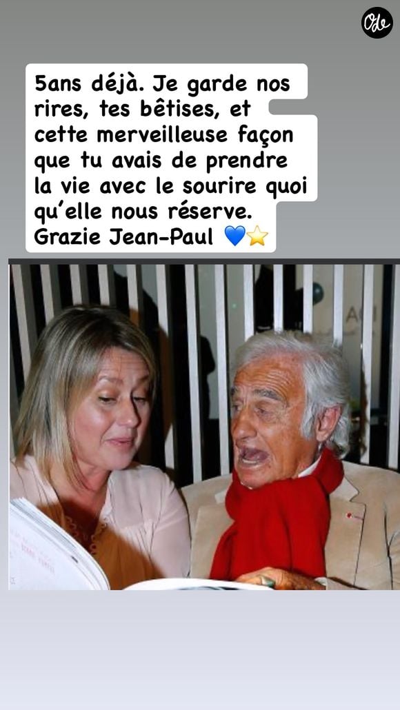 Hommage de Luana Belmondo à Jean-Paul Belmondo, 5 ans après sa disparition ©Instagram