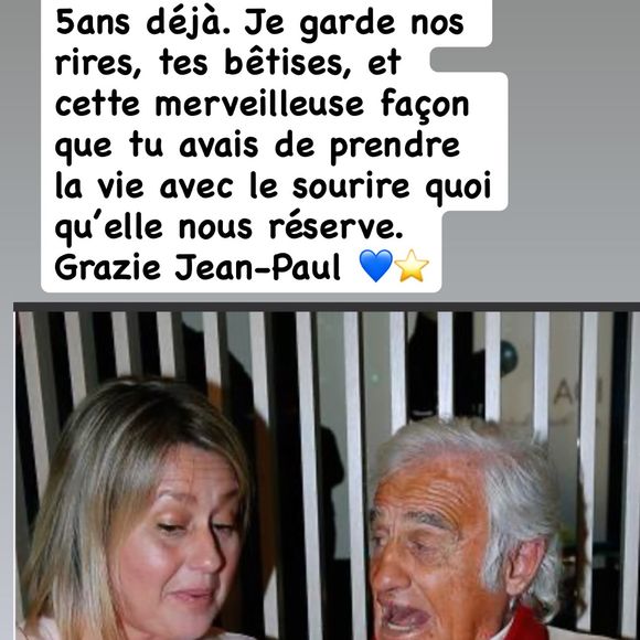 Hommage de Luana Belmondo à Jean-Paul Belmondo, 5 ans après sa disparition ©Instagram