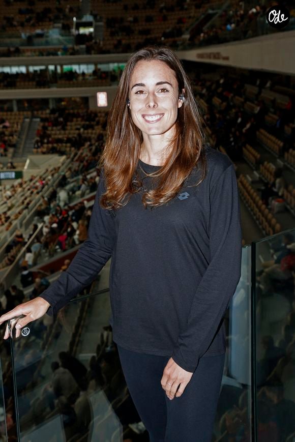 Exclusif - Alizé Cornet - Plateau de France Télévision lors des Internationaux de France de Tennis de Roland Garros 2024 - Jour 5 à Paris le 30 Mai 2024. 
© Bertrand Rindoff / Bestimage