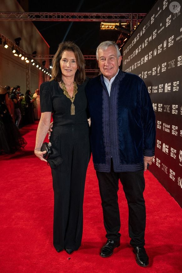 L'homme d'affaires marocain Richard Attias et son épouse Cecilia foulent le tapis rouge à leur arrivée à la cérémonie d'ouverture du 1er Festival du film de la mer Rouge, à Jeddah, en Arabie saoudite, le 6 décembre 2021. Photo by Balkis Press/ABACAPRESS.COM