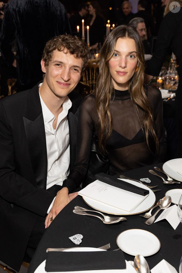 Exclusif -  Aliocha Schneider (habillé en Dior) et sa compagne Charlotte Cardin (habillée par Yves Saint-Laurent). Le 23 mars 2023 © Olivier Borde-Bertrand Rindoff Petroff / Bestimage
