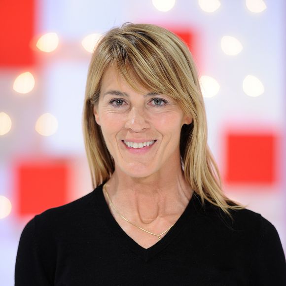 Nathalie Simon lors de l'enregistrement de l'émission "Vivement Dimanche prochain" présentée par M.Drucker et diffusée le 19 mai 2019 sur France 2. Le 30 avril 2019. © Guillaume Gaffiot / Bestimage