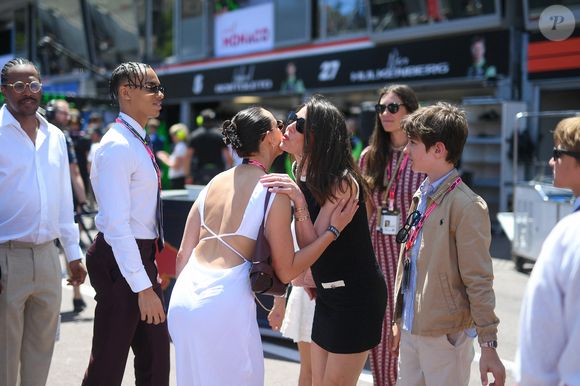 Charlotte Casiraghi et son fils Raphael Elmaleh lors du Grand Prix de Formule 1 (F1) Tag Heuer de Monaco le 25 mai 2025. © Lionel Urman/Bestimage