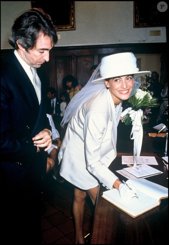 Archives - Mariage d’Inès de la Fressange et Luigi d’Urso. Frederic Herve / Bestimage