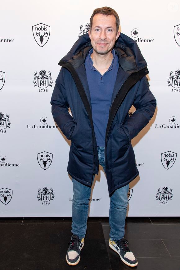 Grégoire Margotton lors de la soirée "La Canadienne X Nobis" pour le lancement de la nouvelle collection Nobis dans leur nouvelle boutique au 39 rue du Four à Paris , le 13 novembre 2019. © Pierre Perusseau / Bestimage