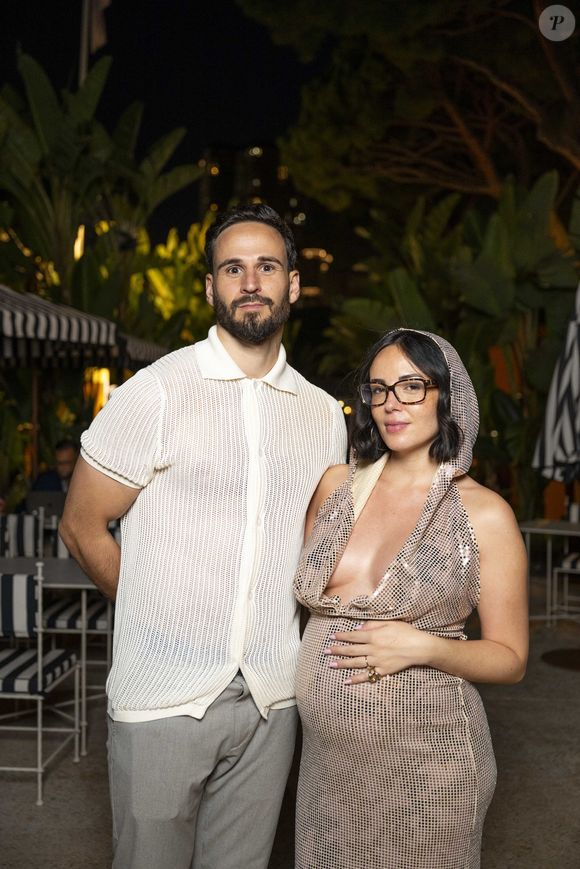 Agathe Auproux (enceinte) et son mari Maxence Picardet - After-party au Monte Carlo Beach lors du 64ème Festival de Télévision de Monte Carlo au Grimaldi Forum de Monaco le 13 juin 2025.
© Pierre Perusseau / Osuna / Bestimage