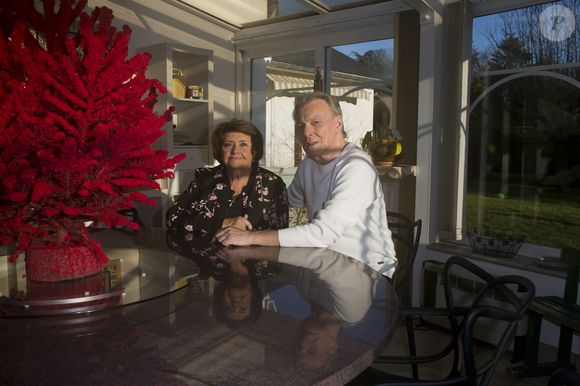 Herbert Léonard et sa femme Cléo chez eux à Barbizon en 2016
©JLPPA / Bestimage