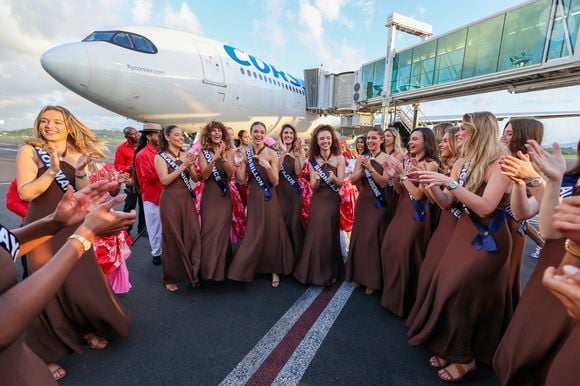 Les 30 Miss régionales lors de leur voyage en Martinique avant la cérémonie Miss France 2026.
