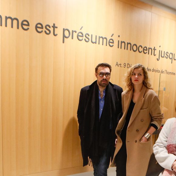 Nicolas Bedos, avec sa compagne Pauline Desmonts sort du tribunal correctionnel de Paris où il était convoqué pour agression sexuelle en état d'ivresse sur une jeune femme de 25 ans ; le procès est reporté en septembre 2024.

© Christophe Clovis / Bestimage