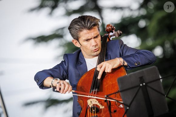 L'Isle-Adam (95), le 04 juillet 2025 : concert du violoncelliste Gautier Capucon dans le cadre du festival "Un ete en France" - Photo by Beucher B/ANDBZ/ABACAPRESS.COM