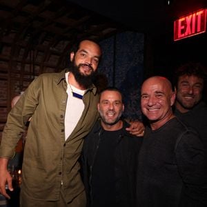 Joakim Noah, David Grutman et Andre Agassi au dîner Prince X DraftKings à New York City, NY, USA le 7 septembre 2024. Photo Seth Browarnik/INSTARimages/ABACAPRESS.COM