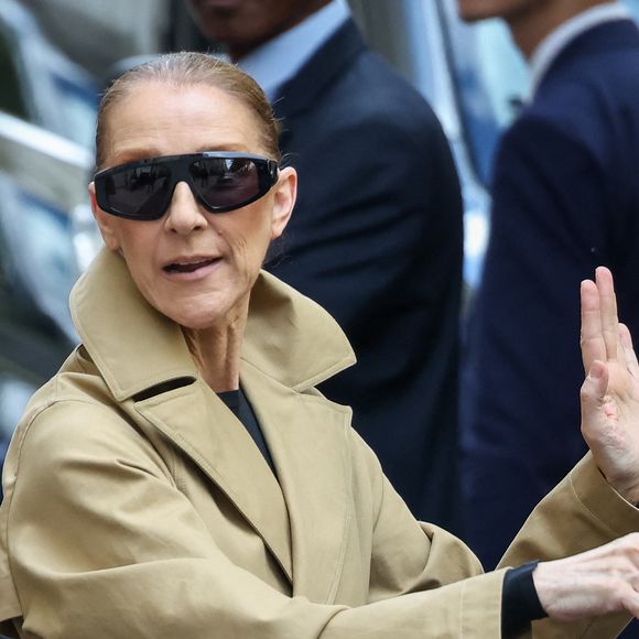 Céline Dion acclamée par ses fans à son arrivée au palace Royal Monceau à Paris, le 28 août 2026. © CYRIL MOREAU / BESTIMAGE