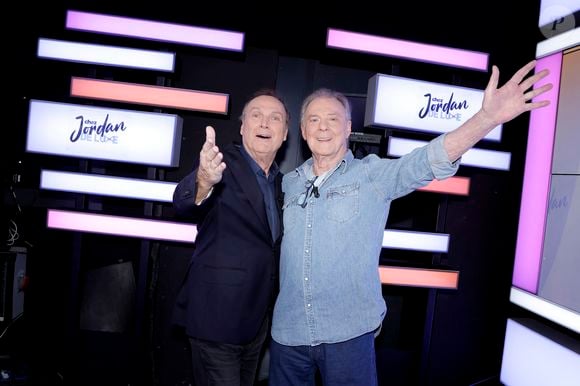 Exclusif - Julien Lepers et Herbert Léonard lors de l'enregistrement de l'émission "Chez Jordan de Luxe" à Paris. Le 8 octobre 2024
© Cédric Perrin / Bestimage