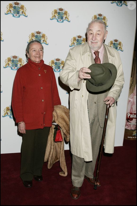 Archives - Philippe Noiret et sa femme, Monique Chaumette. AGENCE / BESTIMAGE