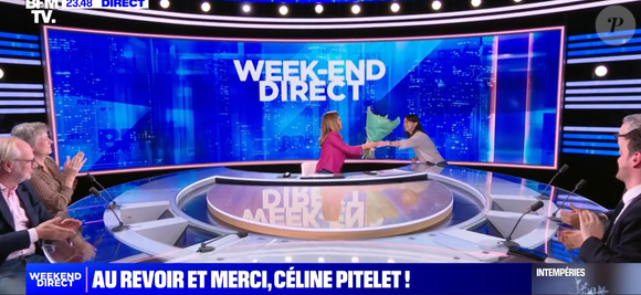 Céline Pitelet fait ses adieux à BFMTV, le 22 décembre 2024