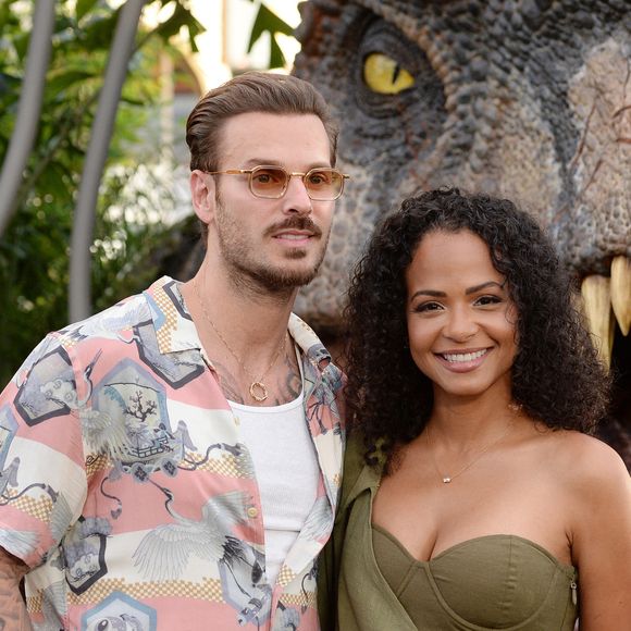 Christina Milian et son mari M Pokora (Matt Pokora) à la première du film "Jurassic World Dominion" à Los Angeles, le 6 juin 2022.