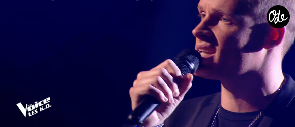 Terence lors des K.O de "The Voice" - Talent de Amel Bent. Émission du samedi 11 avril 2020, TF1