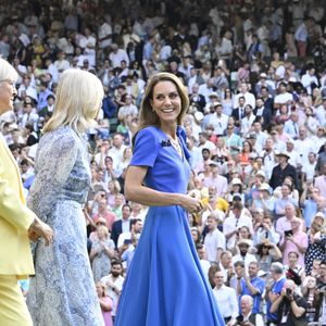 Catherine (Kate) Middleton, princesse de Galles – Personnalités présentes à la finale masculine du tournoi de tennis de Wimbledon, le 13 juillet 2025.

© Chryslène Caillaud / PsnewZ / Bestimage