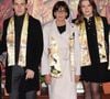 La princesse Stéphanie de Monaco, Louis et Marie Ducruet, Camille Gottlieb et Stéphane Bern lors de la soirée d'ouverture de la 47ème édition du Festival International du Cirque de Monte-Carlo à Monaco, le 17 janvier 2025. © Jean-Charles Vinaj/Pool Monaco/Bestimage
