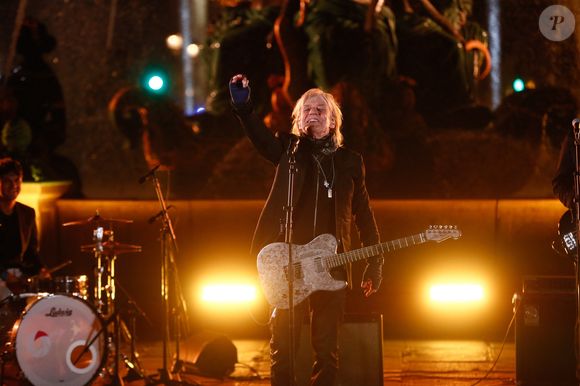 Exclusif - Jean-Louis Aubert - Tournage de l'émission "La grande soirée du 31 décembre de Paris" sur la place de la Concorde à Paris, diffusée le 31 décembre sur France 2
©Christophe Clovis / Bestimage
