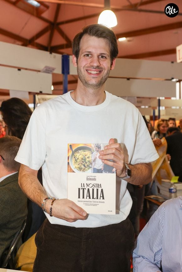 Alessandro Belmondo, à la Halle Georges Brassens de Brive-la-Gaillarde, le 8 novembre 2024. Foire du Livre de Brive 2024. © Jean-Marc Lhomer / Bestimage