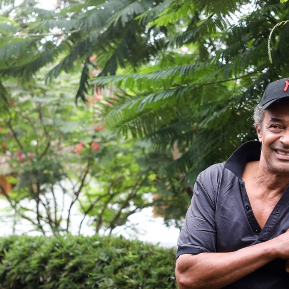 L'ancien sportif de tennis, Yannick Noah dans son village Noah, à Yaoundé, Cameroun, le 25 juillet 2022. © Stéphane Lemouton/Bestimage