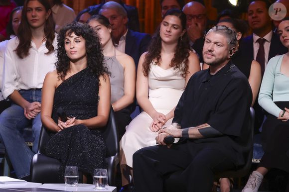 Exclusif - Philippe Manoeuvre, Lulu Gainsbourg, Benjamin Biolay lors de l'enregistrement de l'émission "Le Grand Echiquier - Spéciale Serge Gainsbourg" présentée par C.Chazal et A.Manoukian et diffusée le 7 avril 2026 sur France 2, à Paris, France, le 17 septembre 2025. © Jack Tribeca/Bestimage