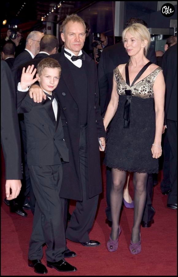 Sting, sa femme Trudie Styler et leur fils Giacomo à Londres en 2006. ©Bestimage