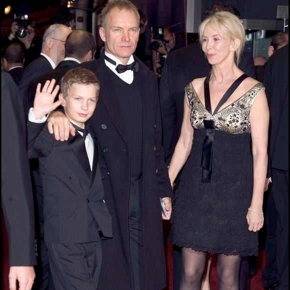 Sting, sa femme Trudie Styler et leur fils Giacomo à Londres en 2006. ©Bestimage