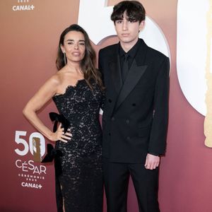 Elodie Bouchez et Roxan Bouchez arrivent à la 50e cérémonie des César du cinéma à l'Olympia le 28 février 2025 à Paris, France. Photo par David NIVIERE/ABACAPRESS.COM