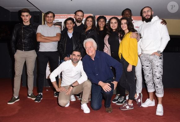 Andre Dussollier, Kheiron, Medine, Alban Lenoir, Leila, Louison Blivet, Adil Dehbi, Hakou Benosmane, Youssouf Wague, Quassima Zrouki lors de la première de "Mauvaises Herbes" à Paris, France le 12 Novembre 2018. Photo by Alain Apaydin/ABACAPRESS.COM