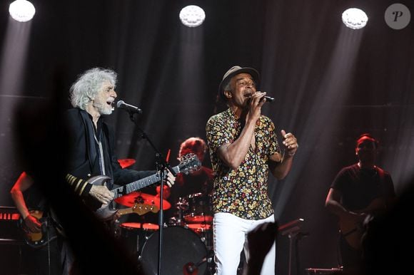 Louis Bertignac se produit avec Yannick Noah lors de la soirée Psychodon 2023 à l' Olympia le 12 juin 2023 à Paris, France. Photo Nasser Berzane/ABACAPRESS.COM
