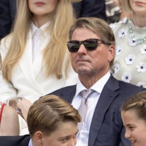 Le Prince George et la Princesse Charlotte , Finale masculine du tournoi de Wimbledon, Jour 14 à Wimbledon, Grande-Bretagne, 13 juillet 2025. ©  Dana Press / Bestimage