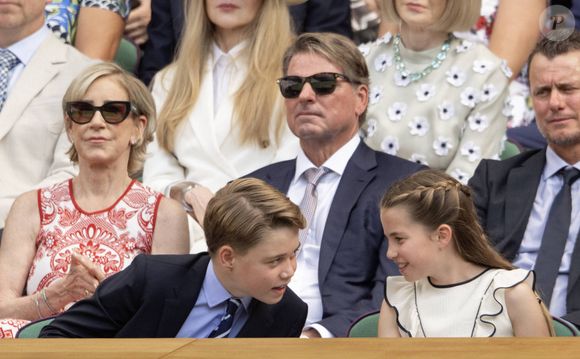 Le Prince George et la Princesse Charlotte , Finale masculine du tournoi de Wimbledon, Jour 14 à Wimbledon, Grande-Bretagne, 13 juillet 2025. ©  Dana Press / Bestimage