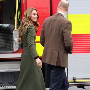 Le Prince et la Princesse de Galles lors d'une visite au Northern Ireland Fire and Rescue Service Learning and Development College près de Cookstown, Co Tyrone.  Le 14 octobre 2025. 

Photo by Chris Jackson/PA Wire/ABACAPRESS.COM