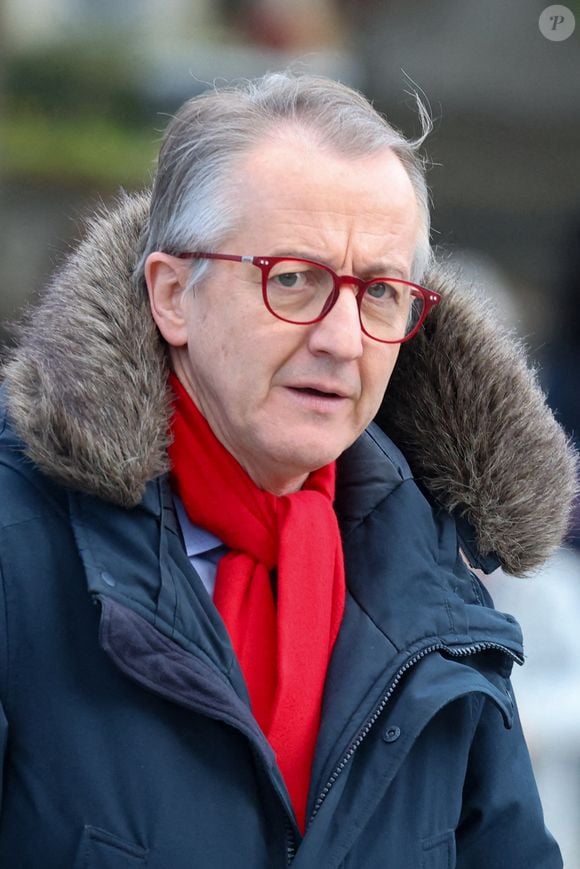 Christophe Barbier - Obsèques d'Isabelle Mergault à la Coupole du Père-Lachaise à Paris le 30 mars 2026. © Cyril Moreau - Dominique Jacovides / Bestimage