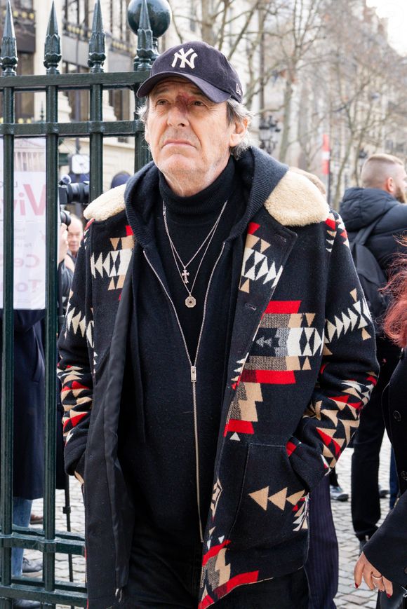 Jean-Luc Reichmann - Arrivées à la cérémonie religieuse en hommage à Rolland Courbis dans l'église de la Madeleine à Paris, France, le 14 janvier 2026. © Jacovides-Moreau/Bestimage
