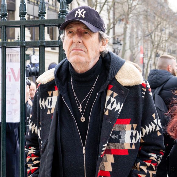 Jean-Luc Reichmann - Arrivées à la cérémonie religieuse en hommage à Rolland Courbis dans l'église de la Madeleine à Paris, France, le 14 janvier 2026. © Jacovides-Moreau/Bestimage