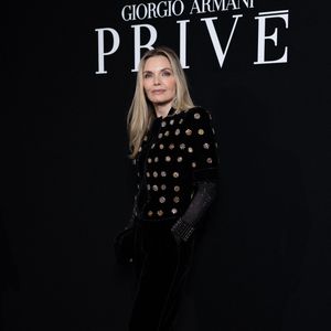 Michelle Pfeiffer au photocall du défilé Armani Privé "Collection Haute Couture Printemps/Eté 2026", lors de la Fashion Week de Paris, le 27 janvier 2026. © Julien Sarkissian / Bestimage