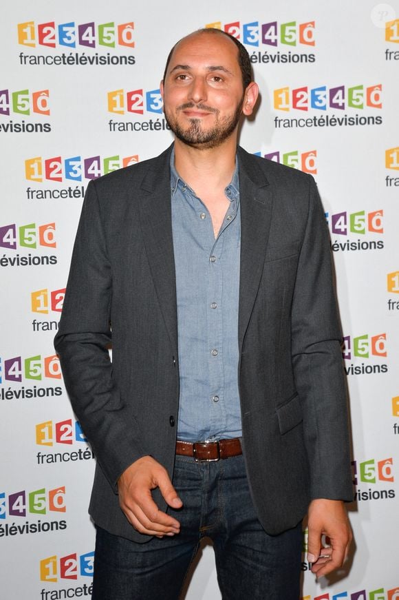 Karim Rissouli lors du photocall de la présentation de la nouvelle dynamique 2017-2018 de France Télévisions. Paris, le 5 juillet 2017.
© Guirec Coadic/Bestimage