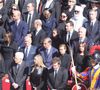 Prince William; Olaf Scholz; Rania of Jordan; Abdullah II of Jordan; Ignazio La Russa; Giorgia Meloni; Laura Mattarella; Sergio Mattarella;J avier Milei - Les dirigeants et les têtes couronnées, venus du monde entier, assistent aux funérailles du pape François sur la place Saint-Pierre au Vatican à Rome, le 26 avril 2025.